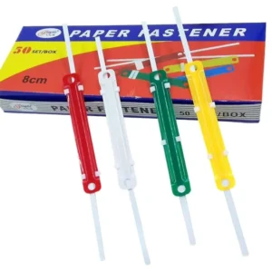 Colorful Paper Fastener 8cm for Card Files – Pack of 50