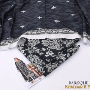 BAROQUE Khaddar Printed Premium Quality Unstitched 3-Piece