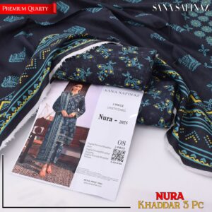 SANA SAFINAZ Khaddar Printed Unstitched 3-Piece