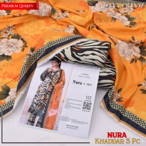 SANA SAFINAZ Khaddar Printed Unstitched 3-Piece