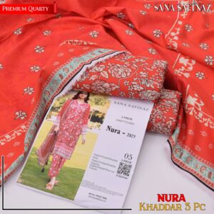 SANA SAFINAZ Khaddar Printed Unstitched 3-Piece