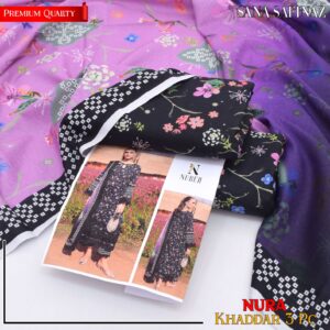 SANA SAFINAZ Khaddar Printed Unstitched 3-Piece