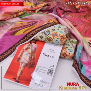 SANA SAFINAZ Khaddar Printed Unstitched 3-Piece