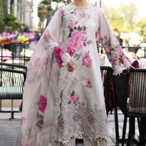 ASIFA NABEEL Shamooz Silk Embroidered Hand Embellishment Luxury Unstitched 3PC